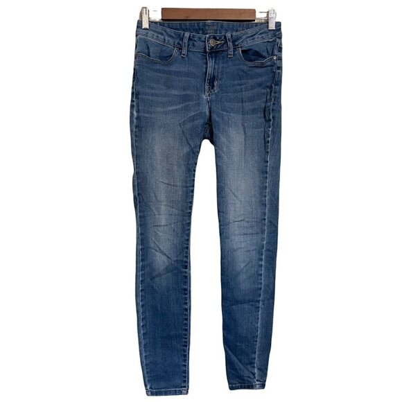 A.N.A. Denim - A.N.A. Women's Medium Wash Mid Rise Whiskered Jegging Skinny Jeans Size 2/26